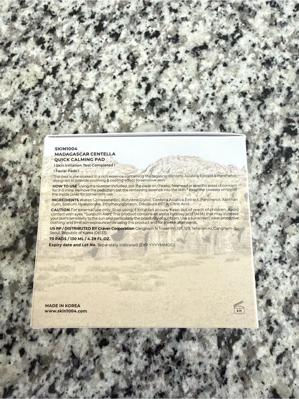 Skin1004 Madagascar Centella Quick Calming Pads — NWT